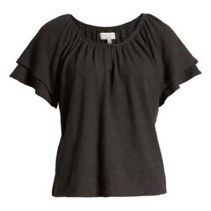 Madewell NWT Peasant Boho Style Top Tiered Sleeve